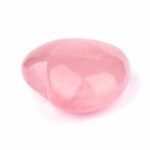 Rosenquarz Herz Ø 71 mm in bester Farbe und Qualität aus Madagaskar Edelsteine Heilsteine bei Wunderstein24