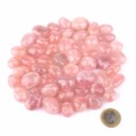 Rosenquarz Trommelsteine Ø ca. 16 – 26 mm aus Madagaskar Edelsteine Heilsteine bei Wunderstein24