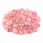 Rosenquarz Trommelsteine Ø ca. 16 – 26 mm aus Madagaskar Edelsteine Heilsteine bei Wunderstein24