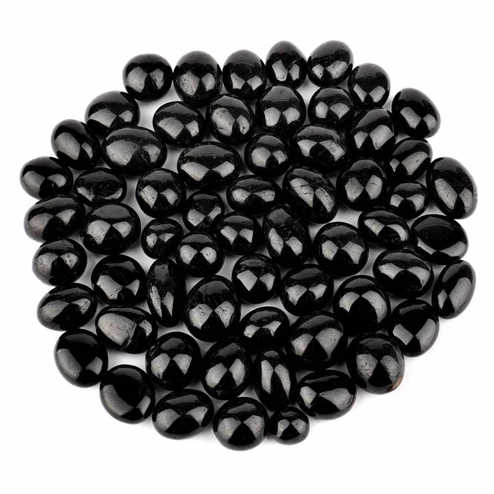 Turmalin Trommelsteine handpoliert schwarz Ø ca. 12 – 22 mm Edelsteine Heilsteine bei Wunderstein24 Turmalin Trommelsteine handpoliert schwarz Ø ca. 12 – 22 mm Edelsteine Heilsteine bei Wunderstein24