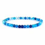 Achat Natur Ø 4,5 mm Kugel Edelstein Armband flexibel und dehnbar Edelsteine Heilsteine bei Wunderstein24