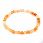 Achat Natur Ø 4,5 mm Kugel Edelstein Armband flexibel und dehnbar Edelsteine Heilsteine bei Wunderstein24