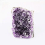 große Amethyst & Calcit Stufe Höhe 167 mm mit Standfläche in sehr schöner Farbe Edelsteine Heilsteine bei Wunderstein24