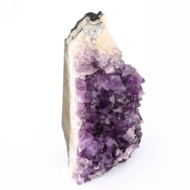 große Amethyst & Calcit Stufe Höhe 167 mm mit Standfläche in sehr schöner Farbe Edelsteine Heilsteine bei Wunderstein24