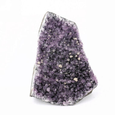große Amethyst & Calcit Stufe Höhe 136 mm mit Standfläche in sehr schöner Farbe Edelsteine Heilsteine bei Wunderstein24