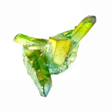 Aqua Angel Aura Bergkristall Stufe grün aus Brasilien Edelsteine Heilsteine bei Wunderstein24