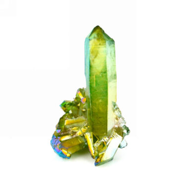 Aqua Angel Aura Bergkristall Stufe grün aus Brasilien Edelsteine Heilsteine bei Wunderstein24