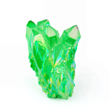 Aqua Angel Aura Bergkristall Stufe grün aus Brasilien Edelsteine Heilsteine bei Wunderstein24