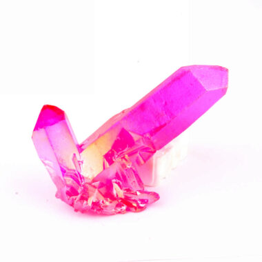 Aqua Angel Aura Bergkristall Stufe pink | rosa aus Brasilien Edelsteine Heilsteine bei Wunderstein24