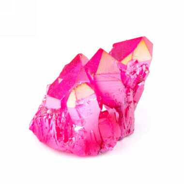 Aqua Angel Aura Bergkristall Stufe pink | rosa aus Brasilien Edelsteine Heilsteine bei Wunderstein24