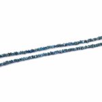 Diamant Kette blau Natur ca. 18 Kt Diamanten Länge 45 cm extrem seltene Rarität Edelsteine Heilsteine bei Wunderstein24