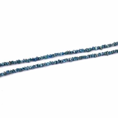 Diamant Kette blau Natur ca. 18 Kt Diamanten Länge 45 cm extrem seltene Rarität Edelsteine Heilsteine bei Wunderstein24