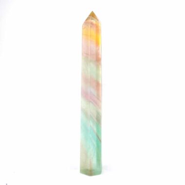 große Candy Regenbogen Fluorit Spitze bunt poliert Höhe 140 mm in bester Qualität und Farbe Edelsteine Heilsteine bei Wunderstein24