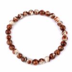 Granat in Grossular Ø ca. 6 mm Kugel Edelstein Armband flexibel und dehnbar Edelsteine Heilsteine bei Wunderstein24