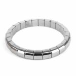 Hämatit Ø 4 mm Rondell Edelstein Armband flexibel und dehnbar Edelsteine Heilsteine bei Wunderstein24