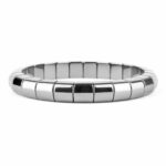 Hämatit Ø 8 mm breites Steg Edelstein Armband flexibel und dehnbar Edelsteine Heilsteine bei Wunderstein24