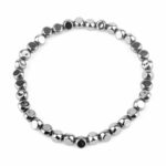 Hämatit Ø 6 mm Nugget-Perlen Edelstein Armband flexibel und dehnbar Edelsteine Heilsteine bei Wunderstein24