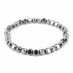 Hämatit Ø 5 mm geripptes Edelstein Armband flexibel und dehnbar Edelsteine Heilsteine bei Wunderstein24