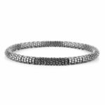 Hämatit Ø 5 mm geripptes Edelstein Armband flexibel und dehnbar Edelsteine Heilsteine bei Wunderstein24