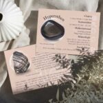 Angelit Mineralien Bestimmungskärtchen Sammelkarte Edelsteine Heilsteine bei Wunderstein24