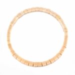 Carneol | Karneol Ø 5 mm Würfel | Perlen Armband flexibel und dehnbar Edelsteine Heilsteine bei Wunderstein24