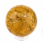 große Ozean-Jaspis Kugel Ø 71 mm aus Madagaskar mit wunderschöner Maserung Edelsteine Heilsteine bei Wunderstein24