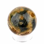Ozean-Jaspis Kugel Ø 44 mm aus Madagaskar mit wunderschöner Maserung Edelsteine Heilsteine bei Wunderstein24