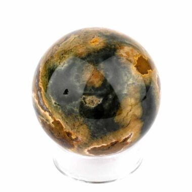 Ozean-Jaspis Kugel Ø 44 mm aus Madagaskar mit wunderschöner Maserung Edelsteine Heilsteine bei Wunderstein24