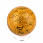 Ozean-Jaspis Kugel Ø 57 mm aus Madagaskar mit wunderschöner Maserung Edelsteine Heilsteine bei Wunderstein24