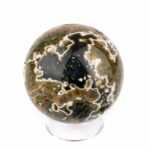 Ozean-Jaspis Kugel Ø 53 mm aus Madagaskar mit wunderschöner Maserung Edelsteine Heilsteine bei Wunderstein24