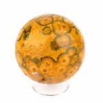 Ozean-Jaspis Kugel Ø 57 mm aus Madagaskar mit wunderschöner Maserung Edelsteine Heilsteine bei Wunderstein24