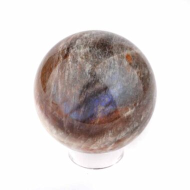 Mondstein Kugel Ø 66 mm wunderschön blau schimmernd wie Regenbogen-Mondstein Edelsteine Heilsteine bei Wunderstein24