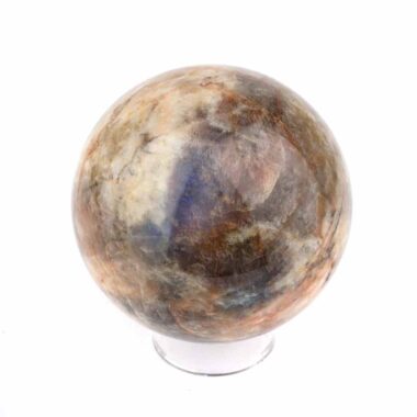 Mondstein Kugel Ø 69 mm wunderschön blau schimmernd wie Regenbogen-Mondstein Edelsteine Heilsteine bei Wunderstein24