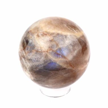 Mondstein Kugel Ø 69 mm wunderschön blau schimmernd wie Regenbogen-Mondstein Edelsteine Heilsteine bei Wunderstein24