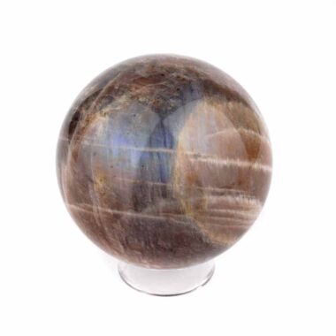 Mondstein Kugel Ø 67 mm wunderschön blau schimmernd wie Regenbogen-Mondstein Edelsteine Heilsteine bei Wunderstein24