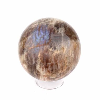 Mondstein Kugel Ø 67 mm wunderschön blau schimmernd wie Regenbogen-Mondstein Edelsteine Heilsteine bei Wunderstein24