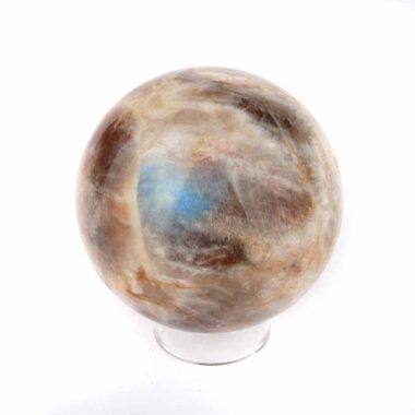 Mondstein Kugel Ø 70 mm wunderschön blau schimmernd wie Regenbogen-Mondstein Edelsteine Heilsteine bei Wunderstein24