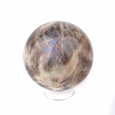 Mondstein Kugel Ø 66 mm wunderschön blau schimmernd wie Regenbogen-Mondstein Edelsteine Heilsteine bei Wunderstein24
