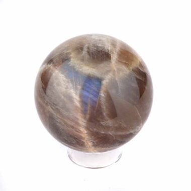 Mondstein Kugel Ø 66 mm wunderschön blau schimmernd wie Regenbogen-Mondstein Edelsteine Heilsteine bei Wunderstein24