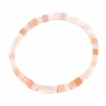 Achat schwarz Ø 5 mm Würfel | Perlen Armband flexibel und dehnbar Edelsteine Heilsteine bei Wunderstein24