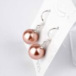 Perle rosa | Süßwasser Ø ca. 10 mm Kugel Ohrhänger Paar 925 Sterling Silber Edelsteine Heilsteine bei Wunderstein24