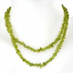 Olivin | Peridot Kette Länge ca. 90 cm aus Tansania Edelsteine Heilsteine bei Wunderstein24