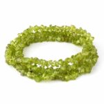 Olivin | Peridot Kette Länge ca. 90 cm aus Tansania Edelsteine Heilsteine bei Wunderstein24