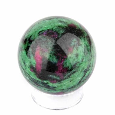 Rubin in Zoisit Kugel Ø 47 mm aus Tansania in bester Qualität und Farbe Edelsteine Heilsteine bei Wunderstein24