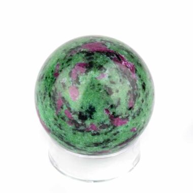 Rubin in Zoisit Kugel Ø 41 mm aus Tansania in bester Qualität und Farbe Edelsteine Heilsteine bei Wunderstein24