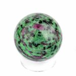Rubin in Zoisit Kugel Ø 41 mm aus Tansania in bester Qualität und Farbe Edelsteine Heilsteine bei Wunderstein24