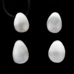 Perle weiß | Süßwasser Ø ca. 10 mm Kugel Ohrhänger Paar 925 Sterling Silber Edelsteine Heilsteine bei Wunderstein24