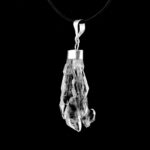 Skelettquarz | Bergkristall Anhänger Natur mit 925 Sterling-Silber Öse Edelsteine Heilsteine bei Wunderstein24