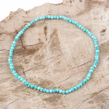 Türkis echt Ø 2,2 mm Kugel | Perlen Armband flexibel und dehnbar Edelsteine Heilsteine bei Wunderstein24