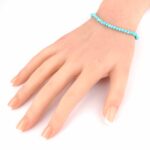 Türkis echt Ø 3,3 mm Kugel | Perlen Armband flexibel und dehnbar Edelsteine Heilsteine bei Wunderstein24